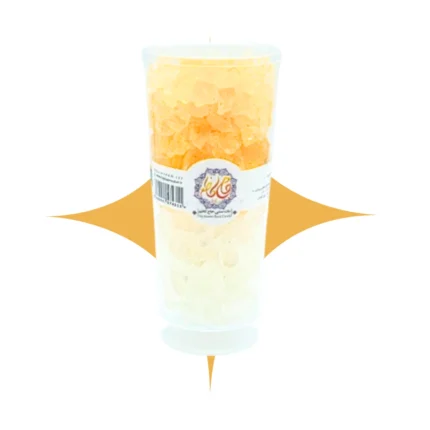 نبات نگینی سفید و زعفرانی 500گرمی حاج کاظم