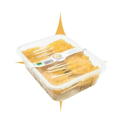 خرید نبات زعفرانی ۸۰۰ گرمی چوبی حاج‌کاظم