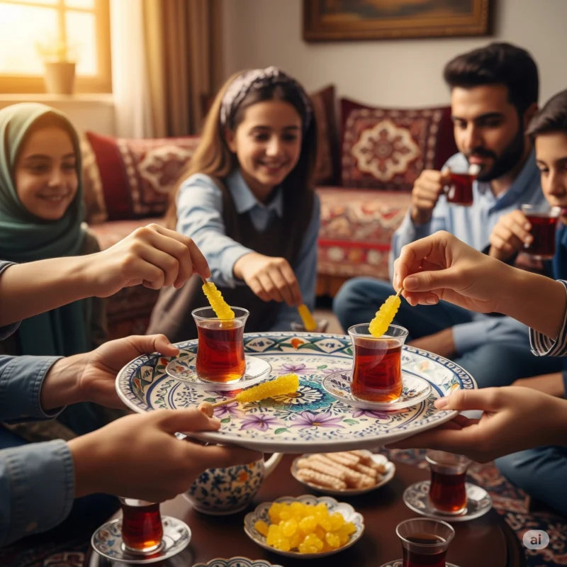 نبات چوبی زعفرانی ۸۰۰ گرمی حاج کاظم